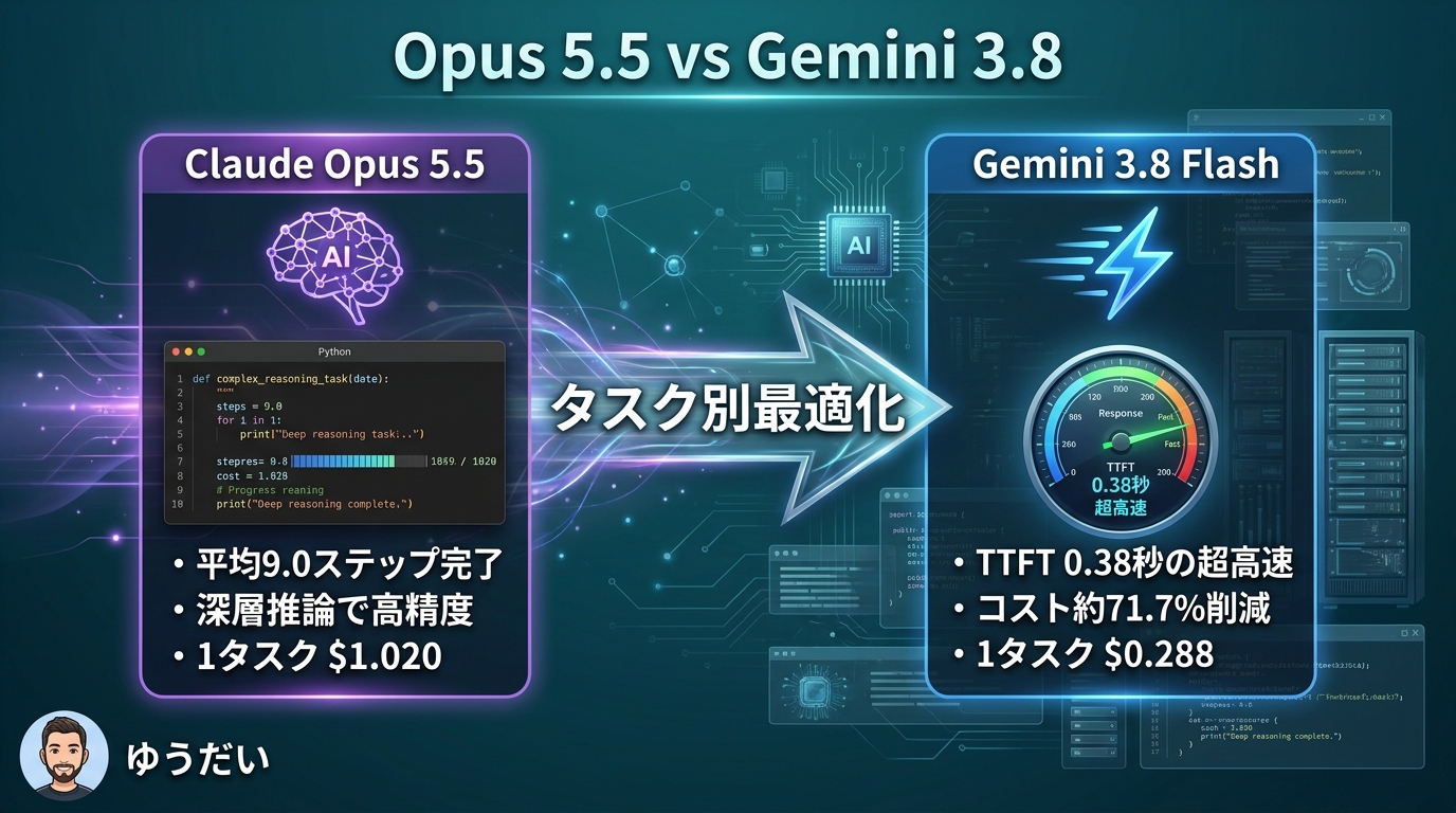 Opus 5.5 vs Gemini 3.8比較